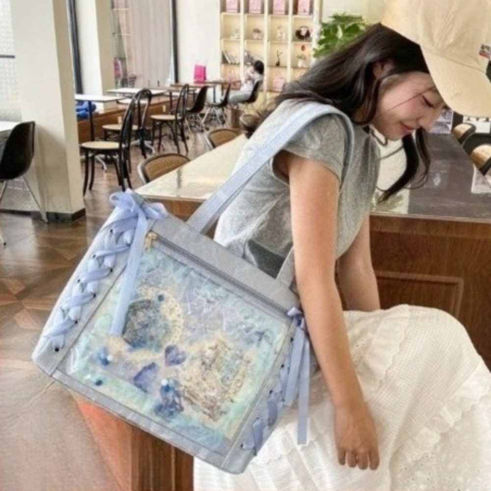 Versatile Fashion Ribbon Itaba - Luxury Bags Tote ulasan dan harga