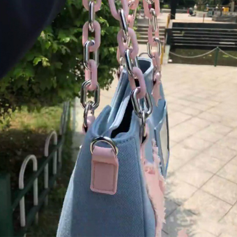Denim Women Underarm Shopper T - Luxury Bags Tote ulasan dan harga