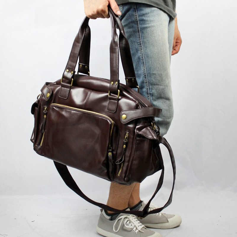 Casual Boston Handbag Men Luxu - Luxury Bags For Men ulasan dan harga