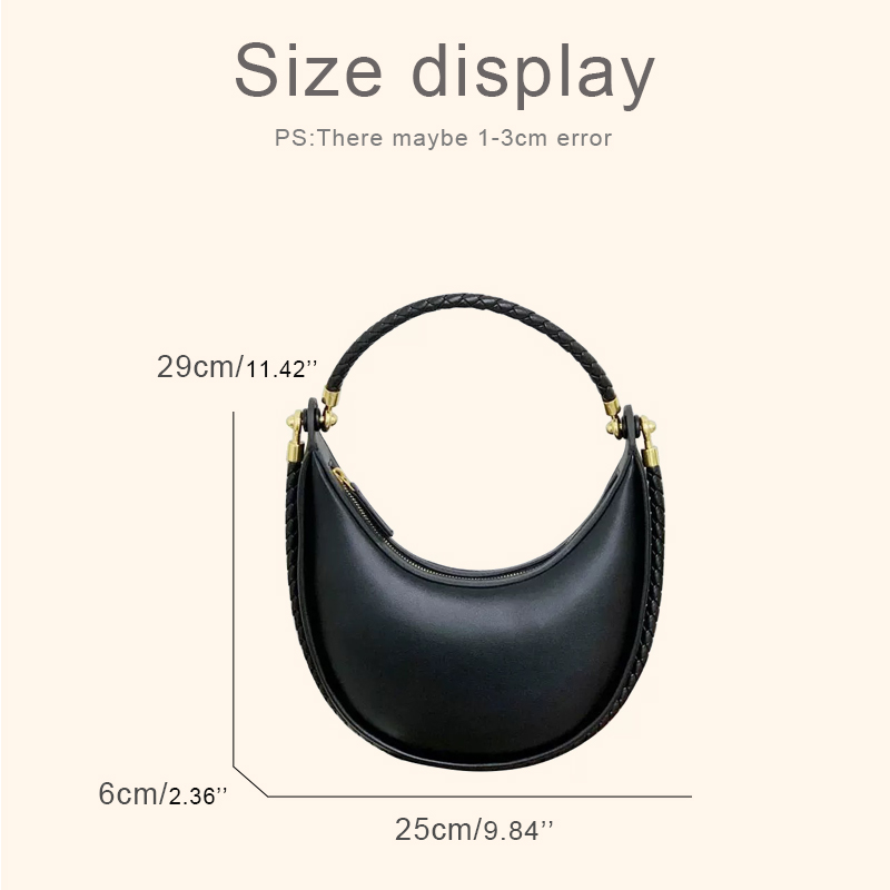 Classic Round Moon Slim Bags F - Luxury Bags 2026 ulasan dan harga