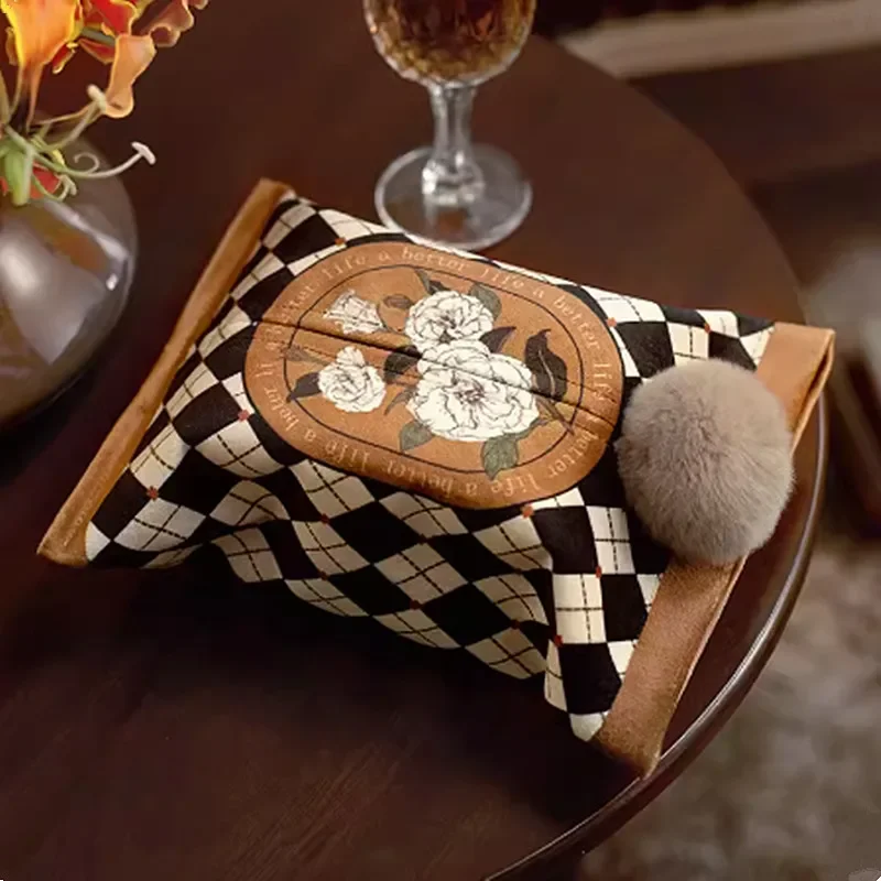 Light Luxury Tissue Box, Retro - Luxury Bags Hand Painted ulasan dan harga