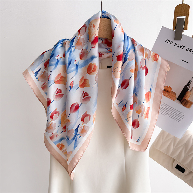 Luxury Printed Square Scarves  - Luxury Bags For Summer ulasan dan harga